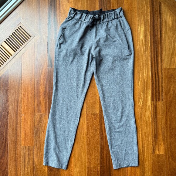 Lululemon On the Fly Heathered Gray Pants Sz 4 - Picture 2 of 8